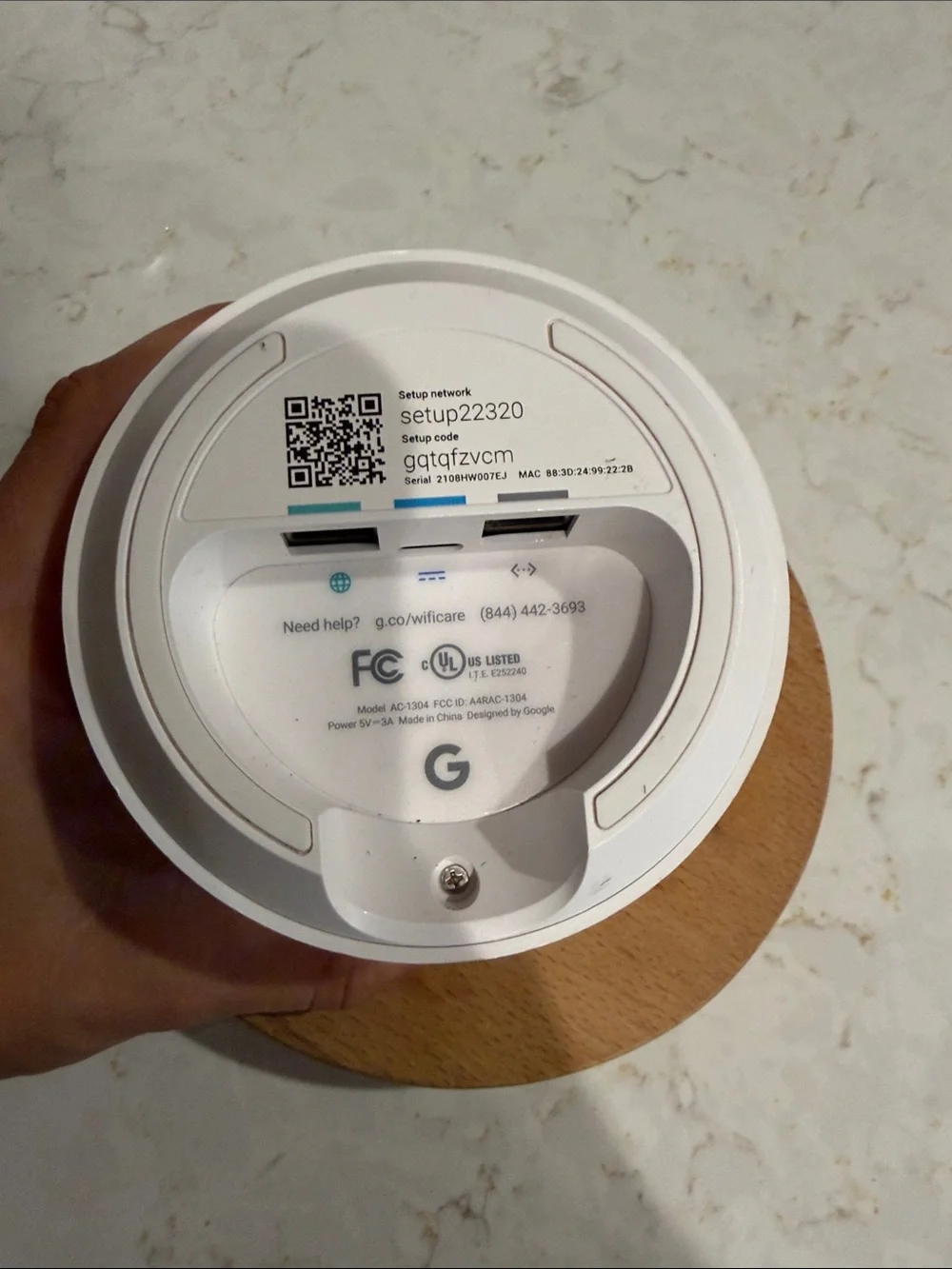 Google Wi‑Fi Point Router AC-1304 - Picture 2 of 3